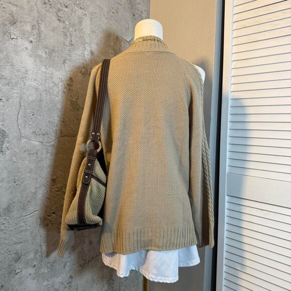 Preppy Soft Tan Knit Sweater - Picture 6 of 7